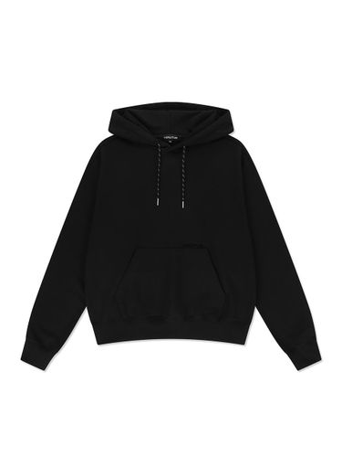 String Point Cotton Standard Fit Hoodie [Black] (RTW-HD241) - VERUTUM - Modalova