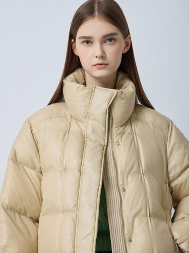 High Neck Quilted Down Jacket [Beige] (BE_C244PSG823) - CC collect - Modalova