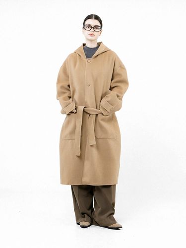 Oversized Hooded Wool Robe Coat [] (W244OT03BE) - Chance’s noi for Women - Modalova