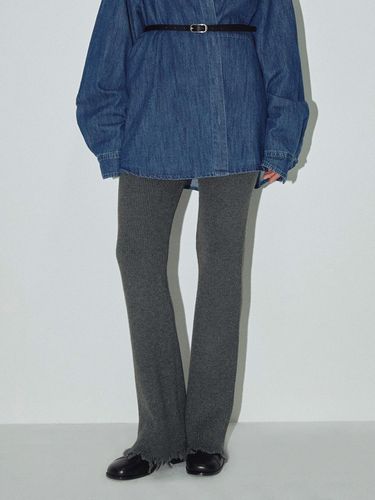 Bootcut Wool-blend Knit Pants [] - THINK PLANT - Modalova