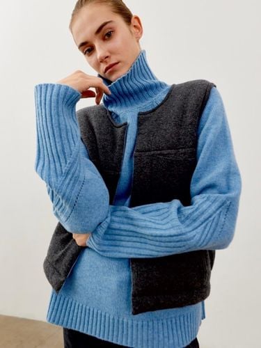 Cashmere Wool Knit Padding Vest [] - diaalto - Modalova