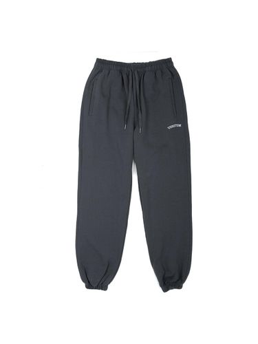 Cotton Elastic Ivy Logo Jogger Pants [Charcoal] (RTW-PT057) - VERUTUM - Modalova