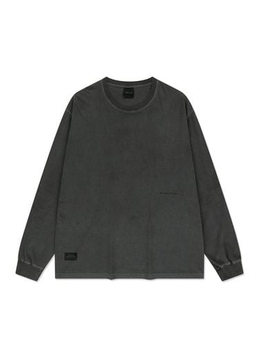 Pigment Cotton Long Sleeve T-shirt [Charcoal] (RTW-TS237P) - VERUTUM - Modalova