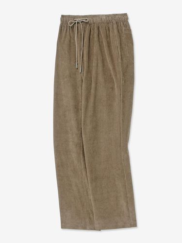 Daily Corduroy Wide Banding Pants [Beige] - V2 - Modalova