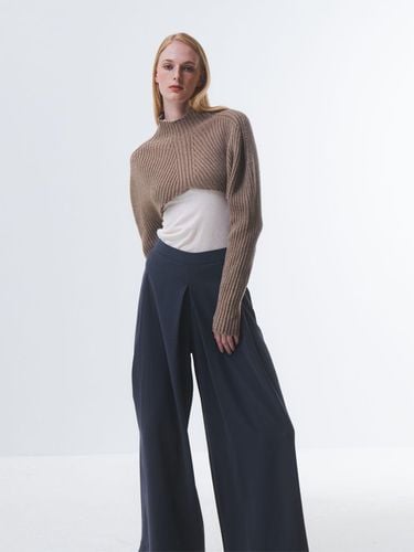 Wide Leg High Waist Split Trousers [] - Emin & Paul - Modalova