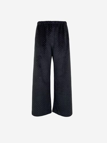 Twinkle Stud Semi-Wide Straight Pants [] - LA KOSMO - Modalova