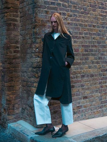 Longline Water-Resistant Wax Coat [] - Emin & Paul - Modalova