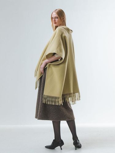 Fringed Wool Handcrafted Poncho [] - Emin & Paul - Modalova