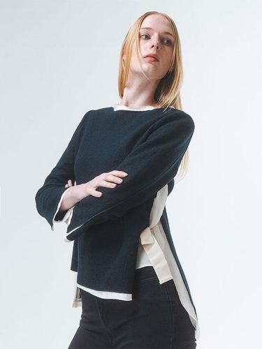 Wool Layered Split Blouse [] - Emin & Paul - Modalova