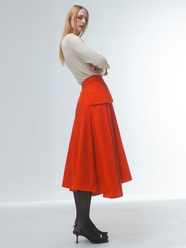 Volume Cargo A-line Skirt [RED] - Emin & Paul - Modalova