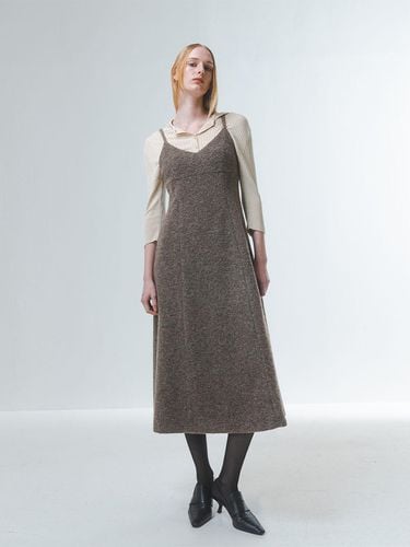 Felted Wool Elegant Neckline Dress [] - Emin & Paul - Modalova