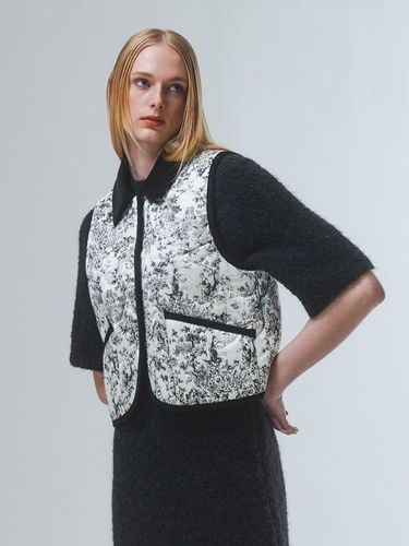 Print Quilted Cotton-Blend Vest - Emin & Paul - Modalova