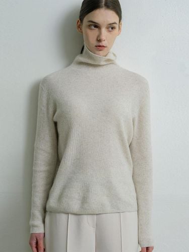 High-neck Holgarment Essential Knit [Beige] - DEFEMME - Modalova