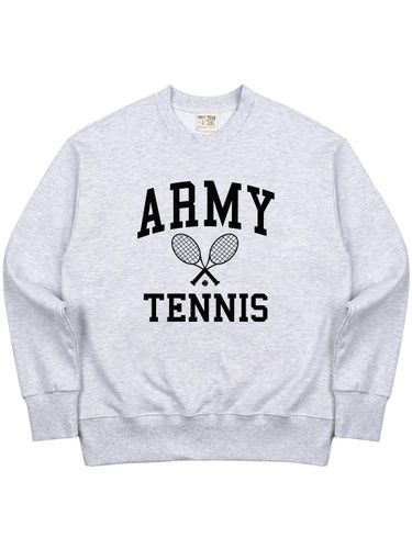 Cotton Heavy Rib Army Tennis Sweatshirt - NAVY TEAM - Modalova