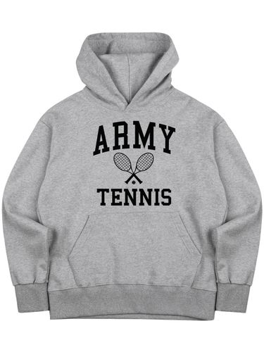 Military Graphic Cotton Tennis Hoodie - NAVY TEAM - Modalova