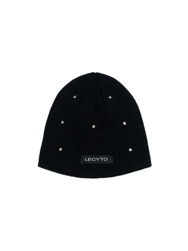 Cubic Logo Premium Acrylic Beanie [Black] - LECYTO - Modalova