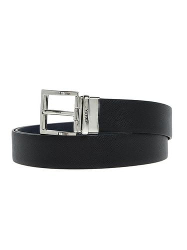 Square Buckle Premium Leather Belt (2CC004) - Prada - Modalova