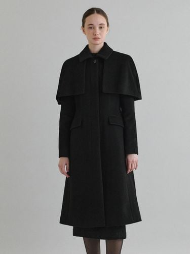 Wool Cape Style Coat - TOWAV - Modalova