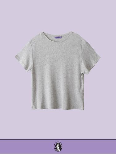 Ribbed Mid-Crop Basic T-shirt - DIAMOND LAYLA - Modalova