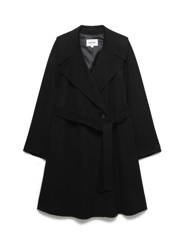 Big Collar Handmade Wool-blend Coat (A244MWCA60) - NICE CLAUP - Modalova