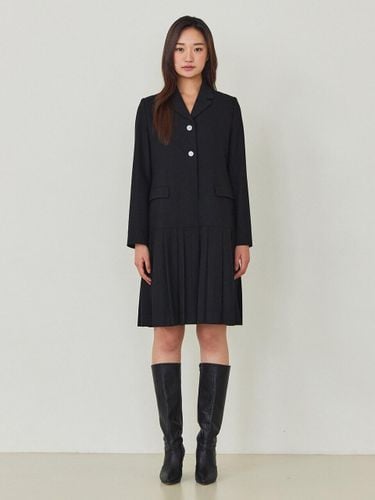 Pleated Wool-blend Modern Jacket dress (N244MWO918) - NICE CLAUP - Modalova