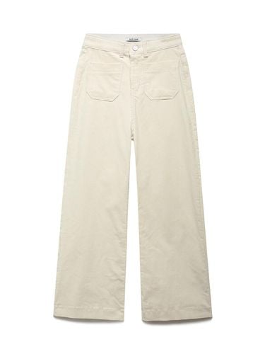 Wide Leg Corduroy Relaxed Fit Pants (A244PWPA04) - NICE CLAUP - Modalova