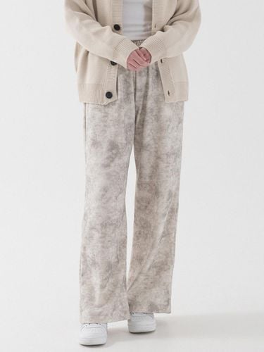 Tie-dye Wide Banding Relaxed Pants [Beige] - PIANER - Modalova