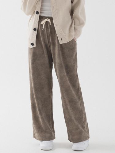 Tie-dye Wide Elastic Relaxed Pants [Brown] - PIANER - Modalova