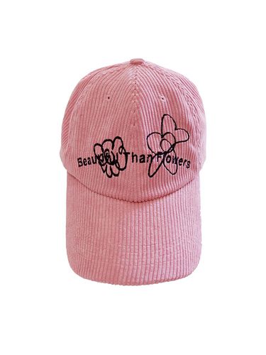 Adjustable Corduroy Cap [Pink] - NOUGHT - Modalova