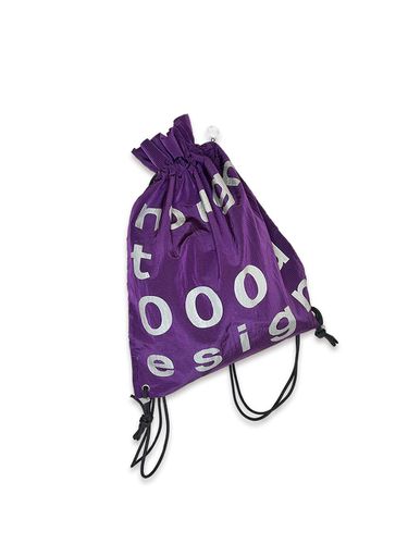 Nylon Ripstop Minimalist Design Gym Sack [PURPLE] - NOUGHT - Modalova