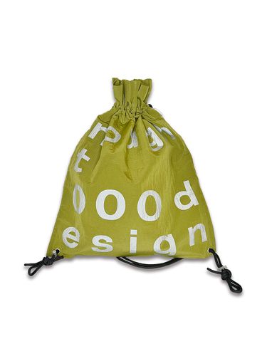 Nylon Ripstop Minimalist Design Gym Sack [GREEN] - NOUGHT - Modalova