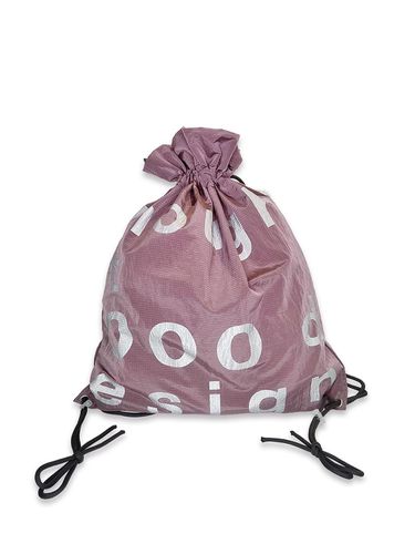 Lightweight Ripstop Nylon Design Gym Sack [Smoke Pink] - NOUGHT - Modalova