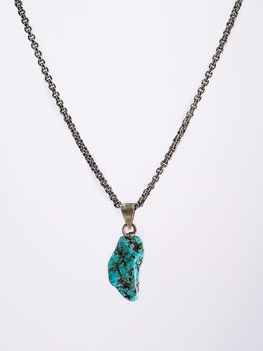 Sterling Turquoise Handcrafted Necklace [Silver] (HR319N) - HARANG - Modalova