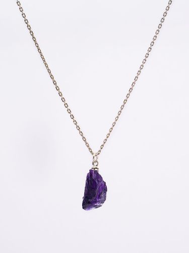 Handcrafted Sterling Silver Amethyst Necklace [Silver] (HR300N) - HARANG - Modalova