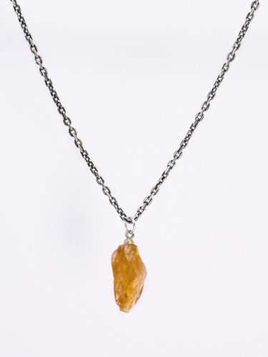 Sterling Citrine Delicate Necklace [Silver] (HR307N) - HARANG - Modalova