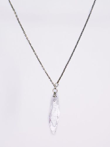 Crystal Quartz Sterling Silver Necklace [Silver] (HR311N) - HARANG - Modalova