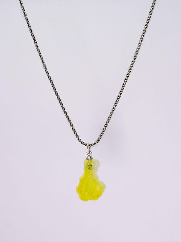 Sterling Brucite Silver Necklace [Silver] (HR296N) - HARANG - Modalova