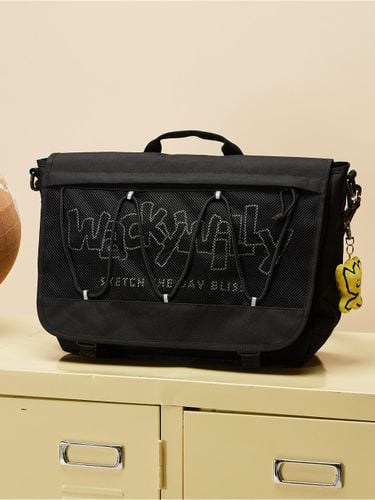 Mesh String Water-resistant CORDURA Messenger Bag [Black] - Wacky Willy - Modalova