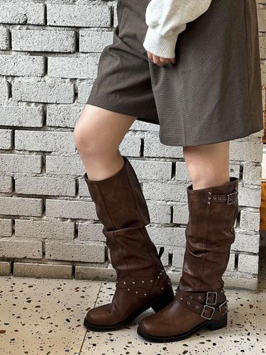 Handcrafted Premium Long Boots (ADS494) - AWESOME DEW - Modalova