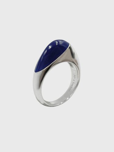 Lapis Lazuli Natural Stone Oblique Ring [] (JS-22-004R-RR) - Jean Paul Clarisse - Modalova