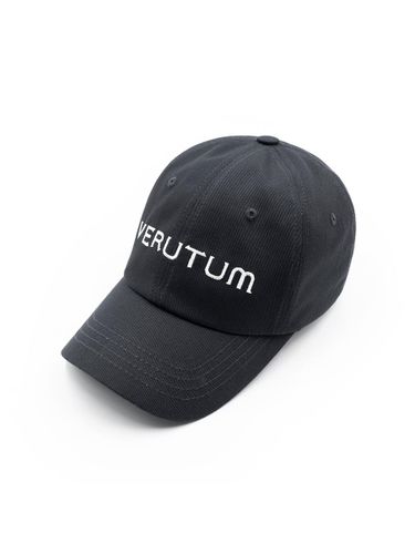 Front Logo Cotton Curve Cap [Charcoal] (HW-BC009) - VERUTUM - Modalova