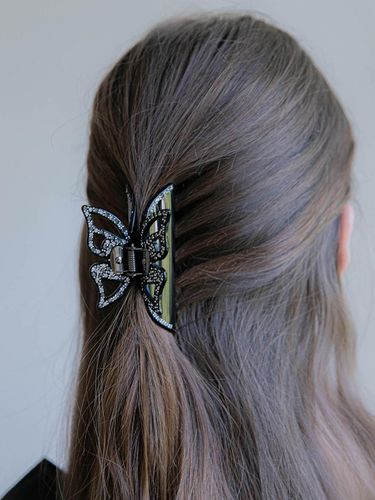 Austrian Crystal Butterfly Premium Cellulose Hair Clip (DESA020-2) - Jean Paul Clarisse - Modalova