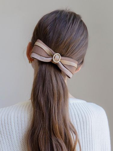 Gold Ring Solid Ribbon Hair Pin (JP-22-137AB) - Jean Paul Clarisse - Modalova