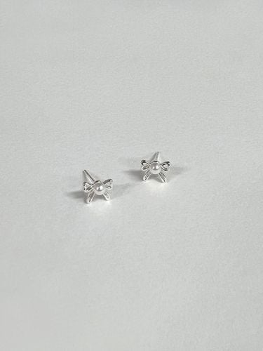 Pearl Clover Ribbon Earrings (AE223038) [] - ANNAFLAIR1986 - Modalova