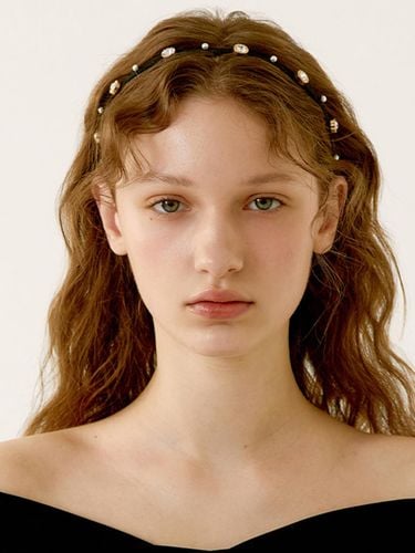 Deco Crystal Pearl Slim Hairband (JC004HB) - Jean Paul Clarisse - Modalova