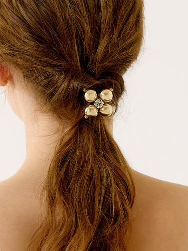 Crystal Metal Ball Floral Hair Accessory (LFPT0758) - Jean Paul Clarisse - Modalova