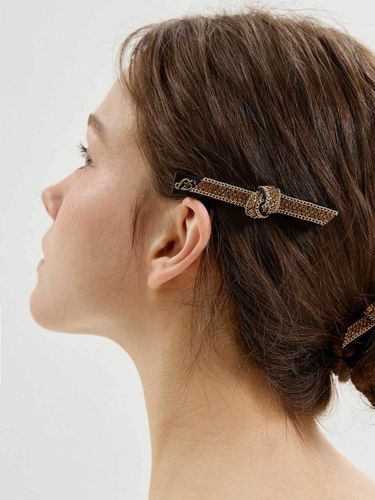 Twisted Cable Knotted Point Hair Clip (JC014SL) - Jean Paul Clarisse - Modalova