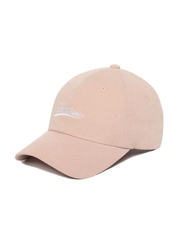 Bio Washed Wave Logo Cotton Cap [Pink] (HW-BC172B) - VERUTUM - Modalova