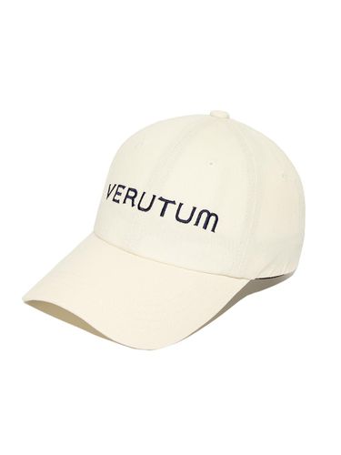 Front Logo Pigment Washing Low Profile Cotton Cap [Cream] - VERUTUM - Modalova