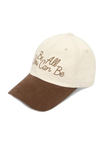 Suede Brim Cotton Deep Crown Cap [Ivory Brown] (HW-BC164) - VERUTUM - Modalova